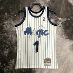 Maillot de Basket #1 Hardaway Orlando Magic Vintage Blanc Imprimé